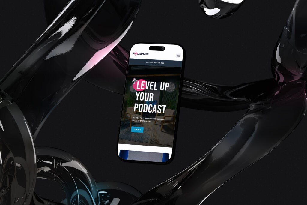 wordpress agency bedford showcasing a website created on a mobile phone